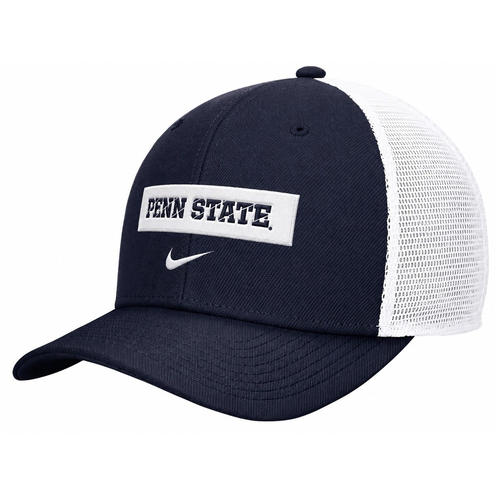 Nike Men's Penn State Nittany Lions Blue Wordmark Trucker Adjustable Hat NWT